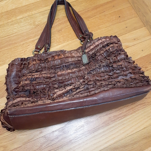 MOSCHINO CHEAP AND CHIC Leather Bag  OS Brown Moschino - Picture 2 of 5